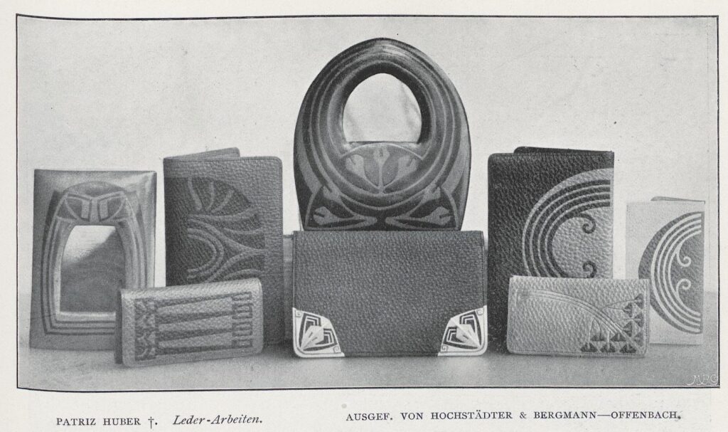 Restrained decorative leatherwork emphasizing material and proportion