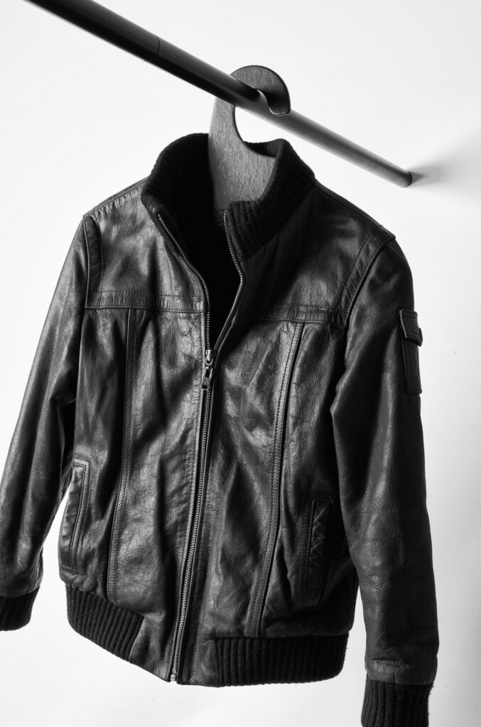 Garment supported on a broad hanger for considered storage